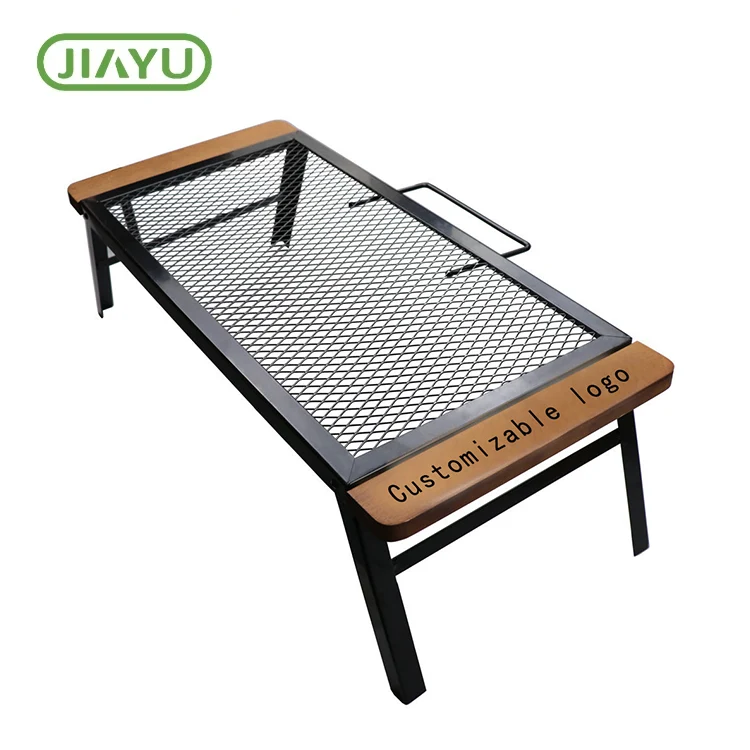 Opvoubare yster buite kampeertafel