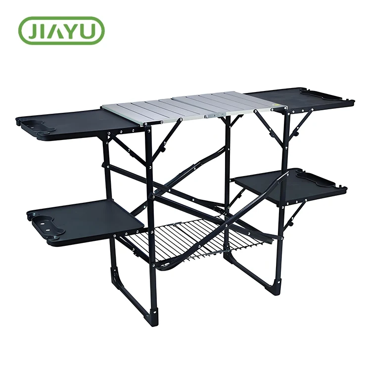 Draagbare opvoubare aluminium kampeertafel
