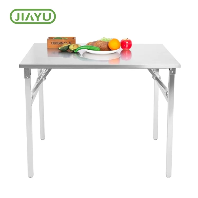 Draagbare opvoubare vlekvrye staal kampeertafel